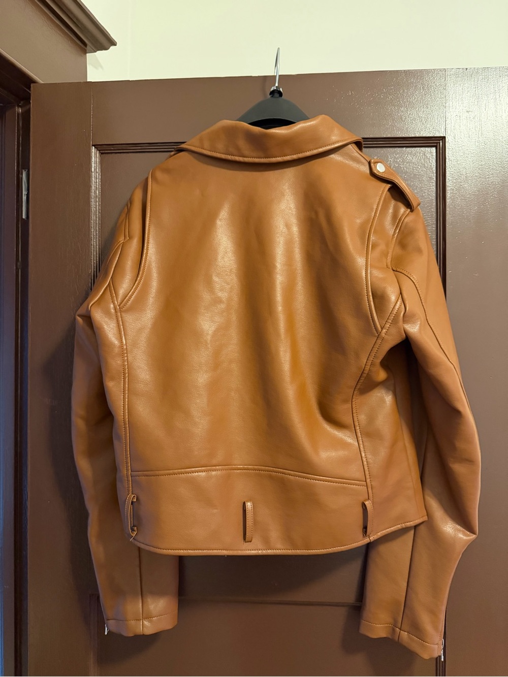 Rebecca Minkoff Cognac Moto Jacket - Picture 2 of 4